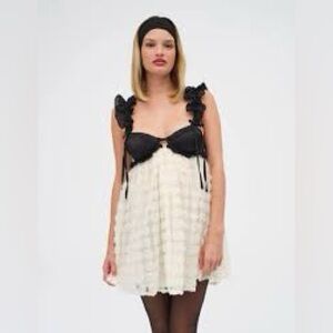 ✨ For Love & Lemons Rosette Babydoll Dress (XL) – Worn Once ✨